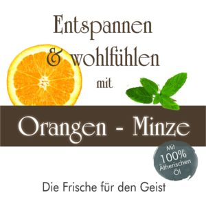 Duftkerze Orangen Minze – Die Frische für den Geist