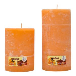 Duftkerze Herbst Zauber - Kürbis trifft auf Orange
