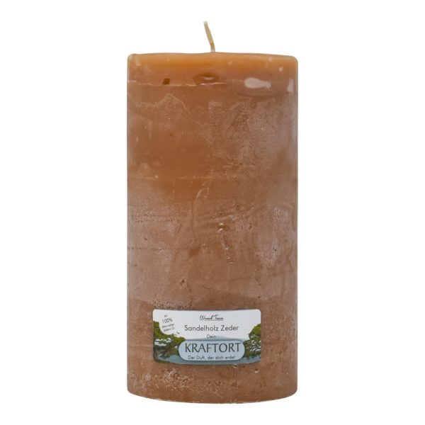 Duftkerze Kraftort – Sandelholz mit Zeder – Bild 3