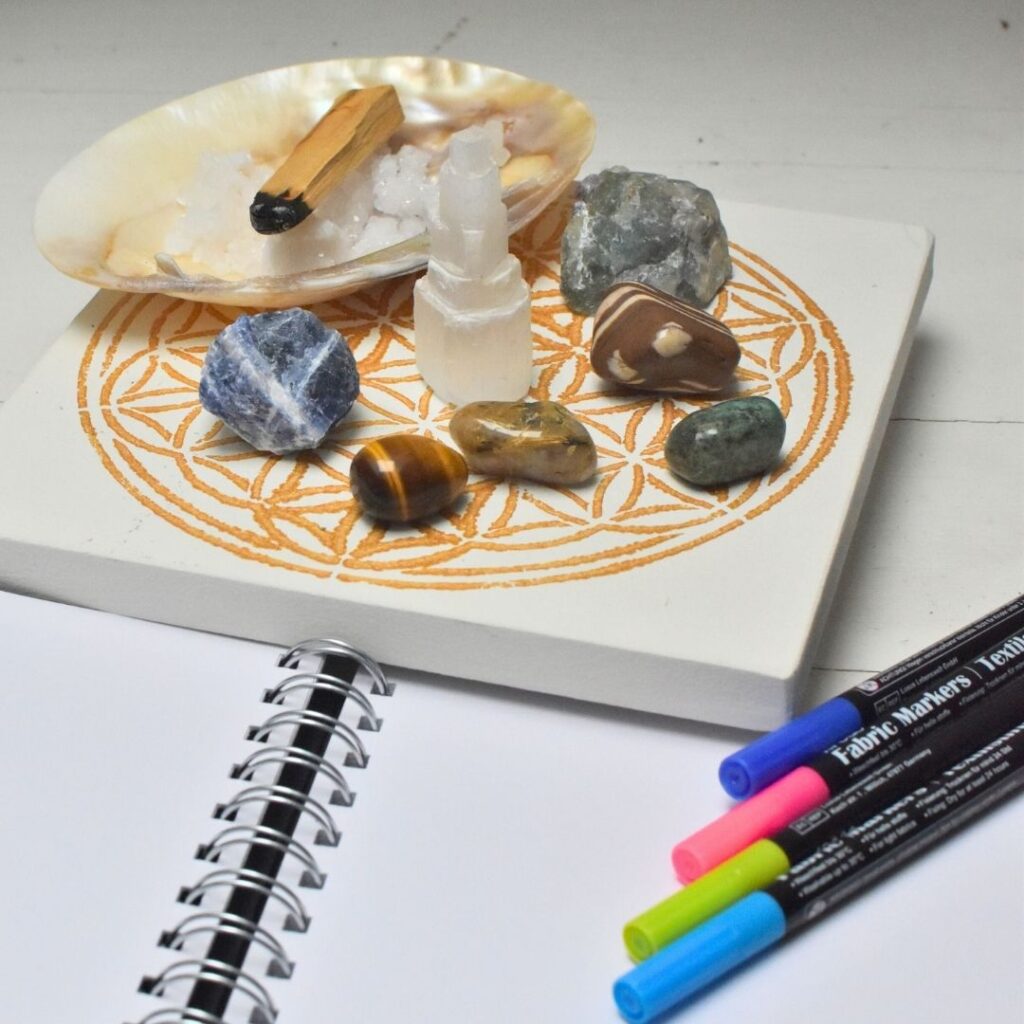 Fluss der Kreativität - Mini Crystal Grid