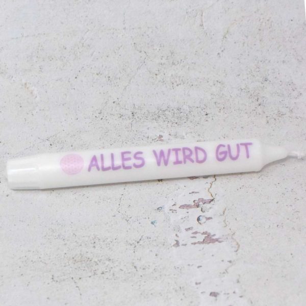 Alles wird gut - Kerze – Bild 2