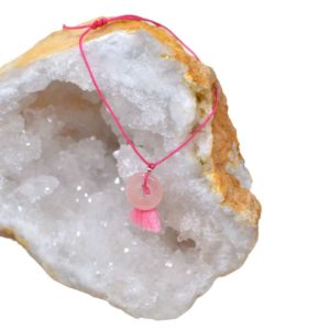 Rosenquarz - Mini Donut Armband