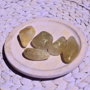 Rutilquarz Trommelstein – Licht & Schutz - groß