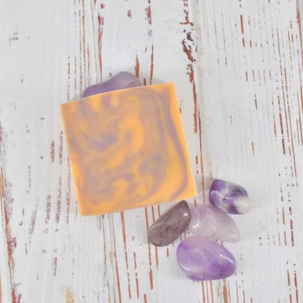 Entspannung Edelsteinseife mit Amethyst – Bild 3