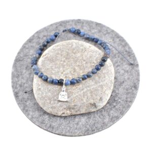 Dumortierit - Energie Armband - 16,5 cm, Buddha