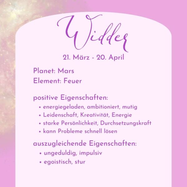 Widder - Kraftsteine - Set – Bild 7
