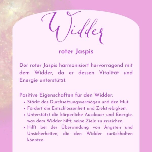 Widder - Kraftsteine - Set – Bild 9