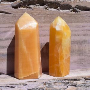 Orangencalcit Spitze – Deine Ausrichtung ins Licht