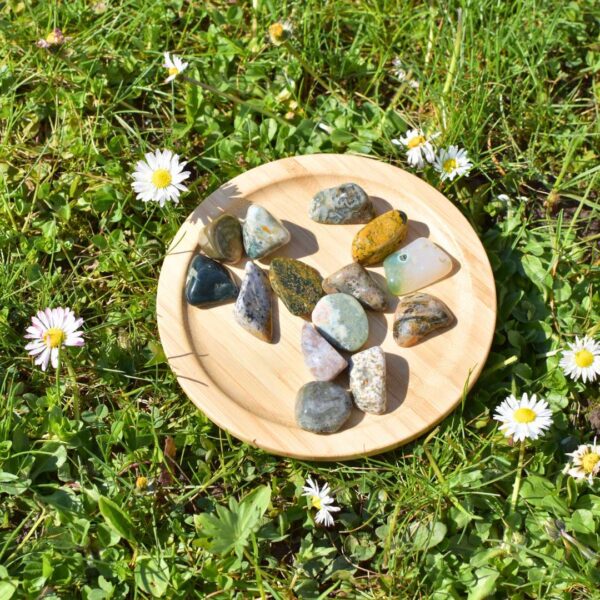 Ozean Jaspis Trommelstein – Bild 3