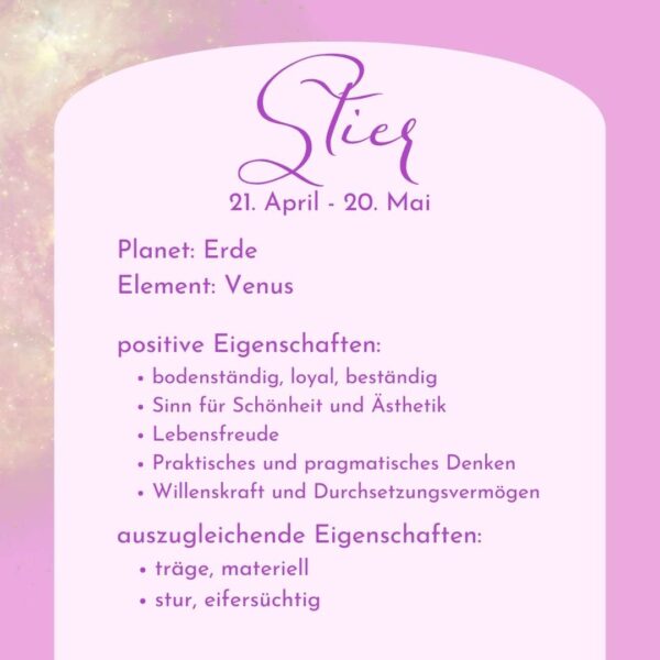 Stier - Kraftsteine - Set – Bild 7