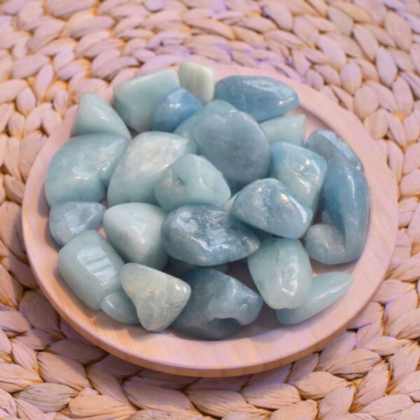 Aquamarin Trommelstein