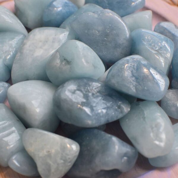 Aquamarin Trommelstein – Bild 3
