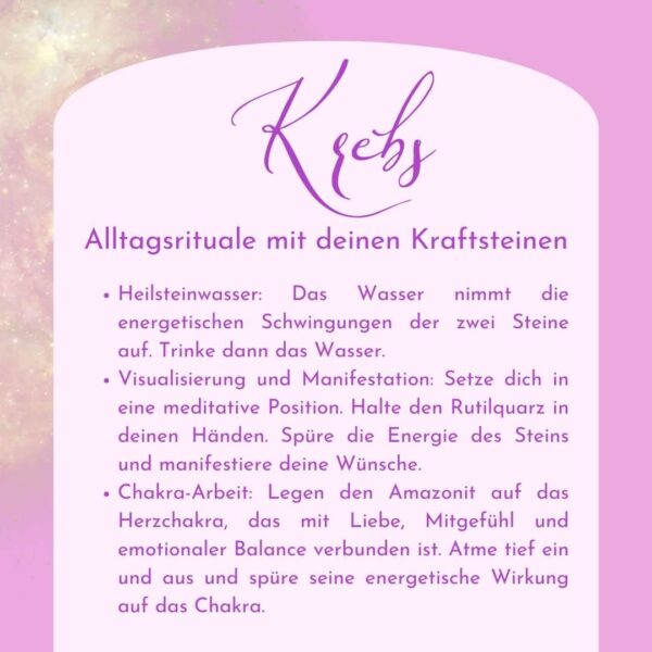 Krebs - Kraftsteine - Set – Bild 11