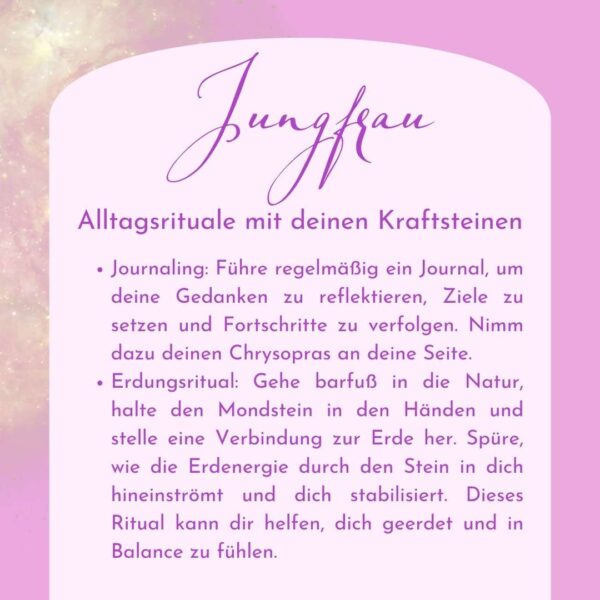 Jungfrau - Kraftsteine - Set – Bild 11
