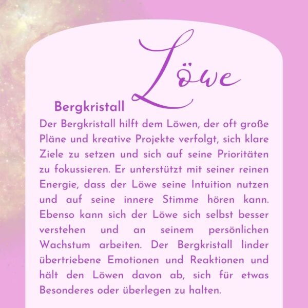 Löwe - Kraftsteine - Set – Bild 10