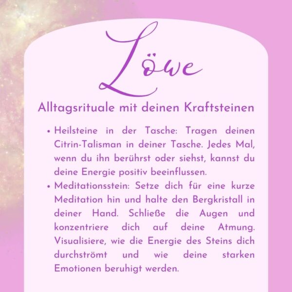 Löwe - Kraftsteine - Set – Bild 11