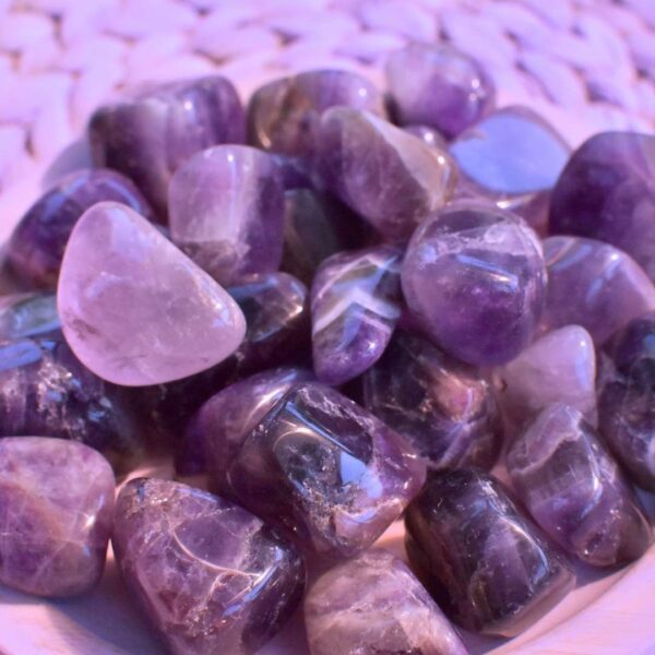 Amethyst Trommelstein – Bild 2