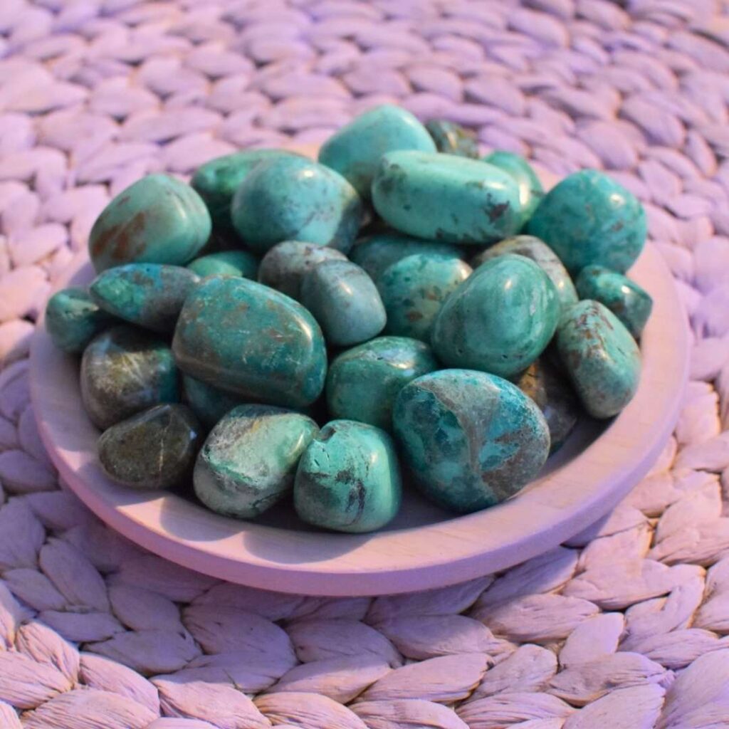 Chrysokoll Trommelstein – für Herz, Intuition & innere Harmonie