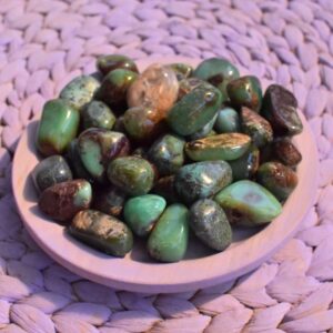 Chrysopras - Trommelstein