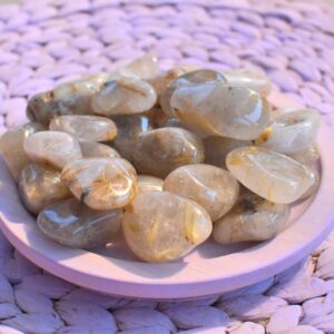 Rutilquarz Trommelstein – Licht & Schutz - klein