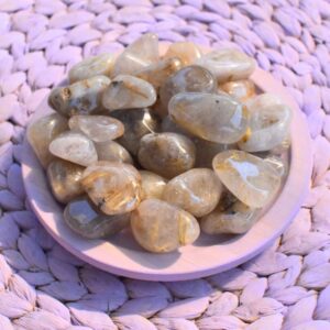 Rutilquarz - Trommelstein