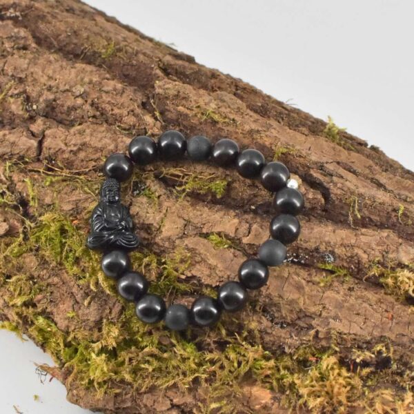 Männer Armband aus Ebenholz und Turmalin – Bild 5