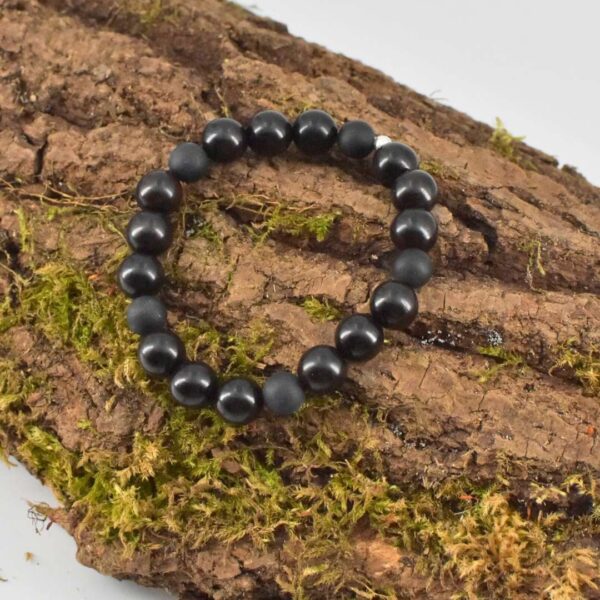 Männer Armband aus Ebenholz und Turmalin – Bild 6
