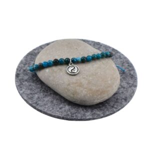 Apatit - Energie Armband - 16,5 cm, Yin & Yang