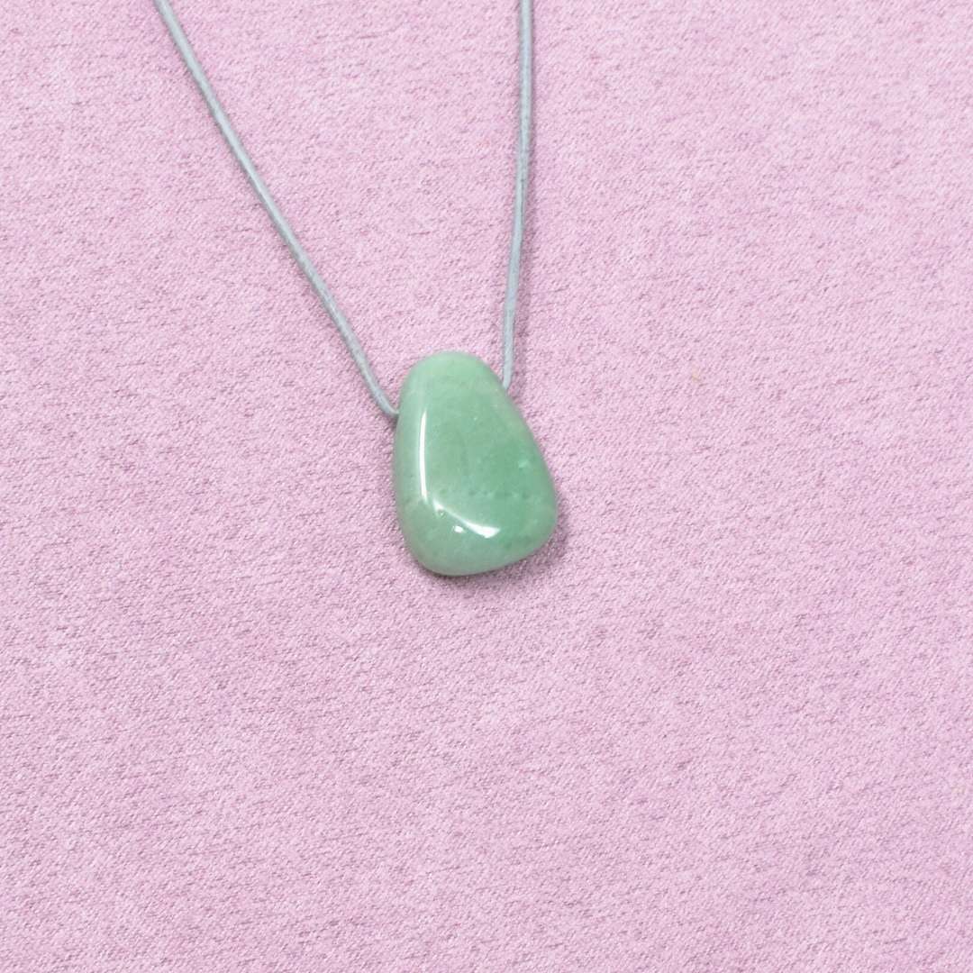 Aventurin Halskette Tropfen-Anhänger – Selbstvertrauen & Herzmut – Bild 3