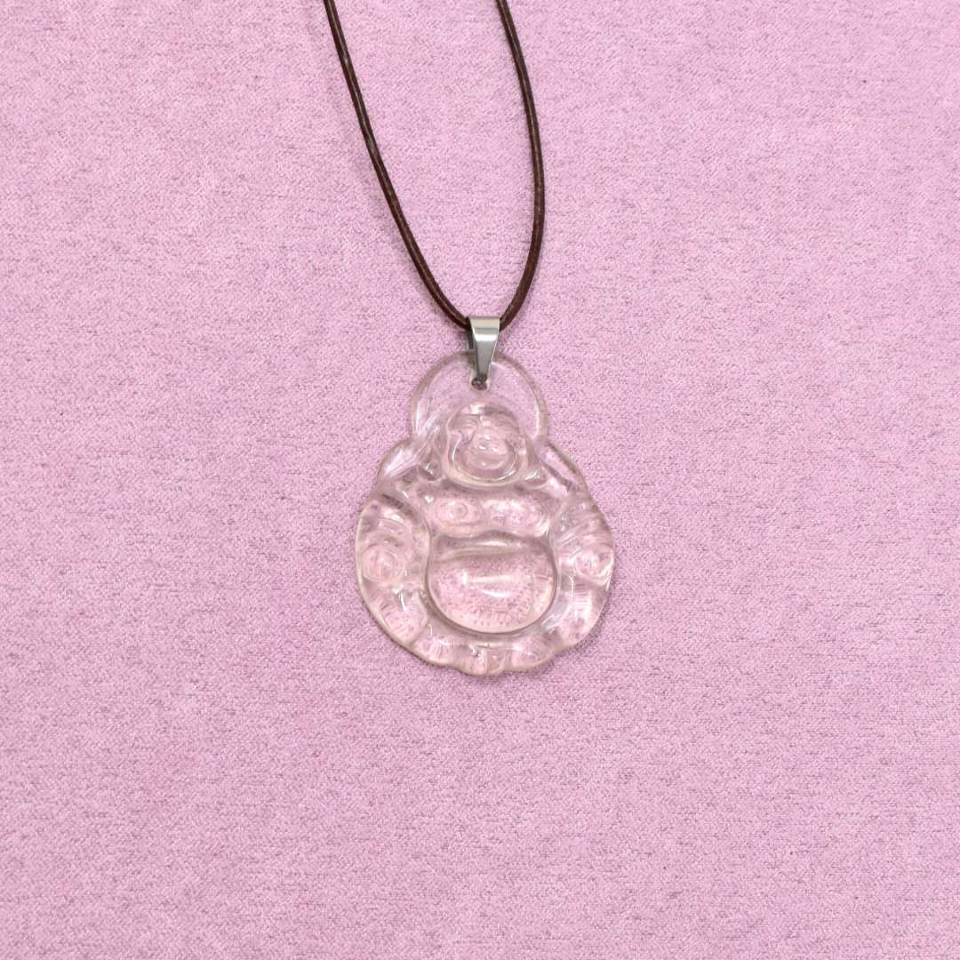 Bergkristall Halskette Medizin-Buddha – innere Balance & Ruhe