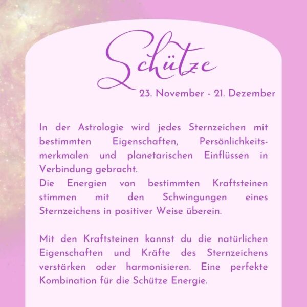 Schütze - Kraftsteine - Set – Bild 8