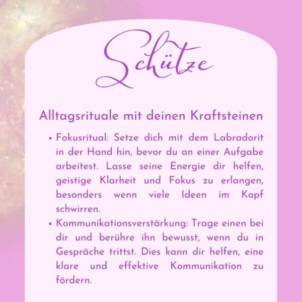 Schütze - Kraftsteine - Set – Bild 11