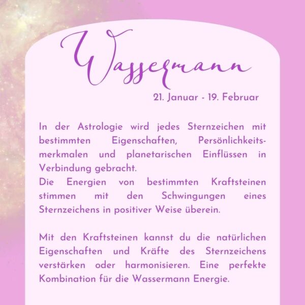 Wassermann - Kraftsteine - Set – Bild 8