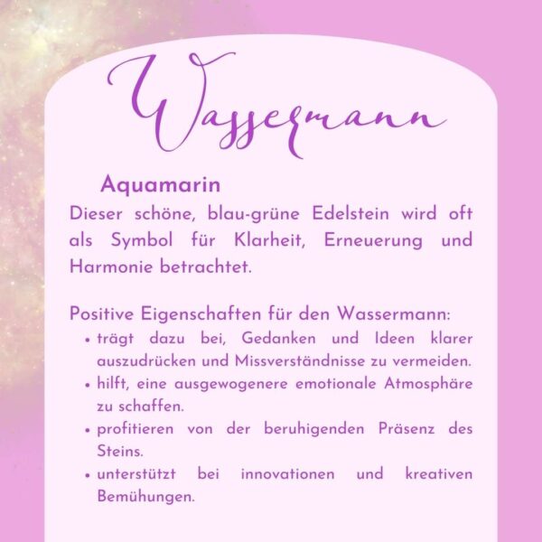 Wassermann - Kraftsteine - Set – Bild 9