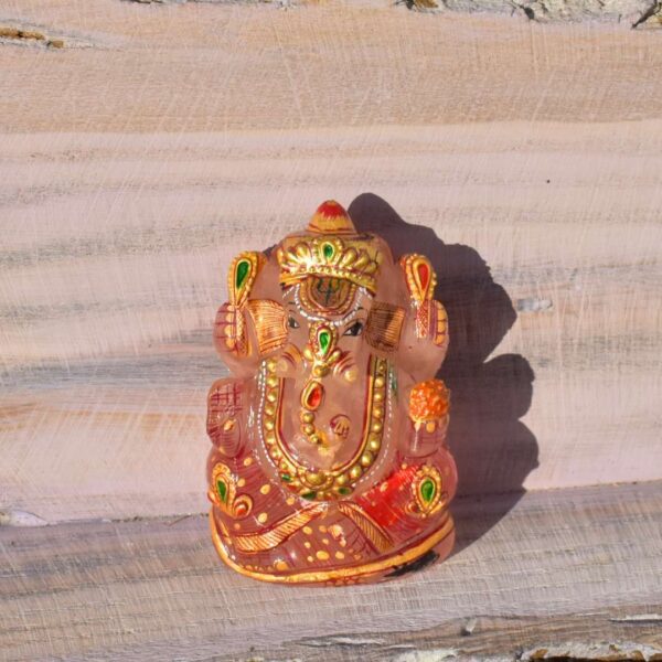 Rosenquarz Ganesha – Bild 3