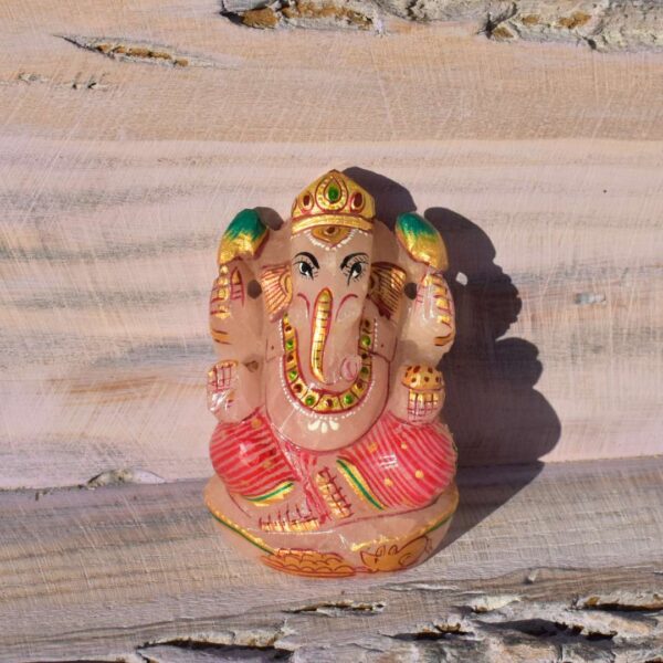 Rosenquarz Ganesha – Bild 4