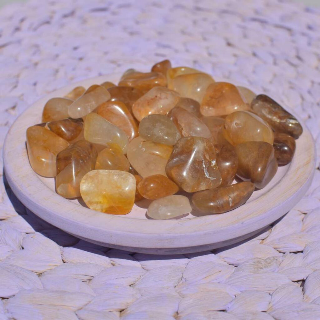 Golden Healer Trommelstein – Dein Lichtanker für Heilung und Erdung