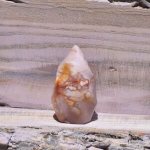 Kirschblüten Chalcedon Flamme – Der zarte Funke deines Neubeginns - B3