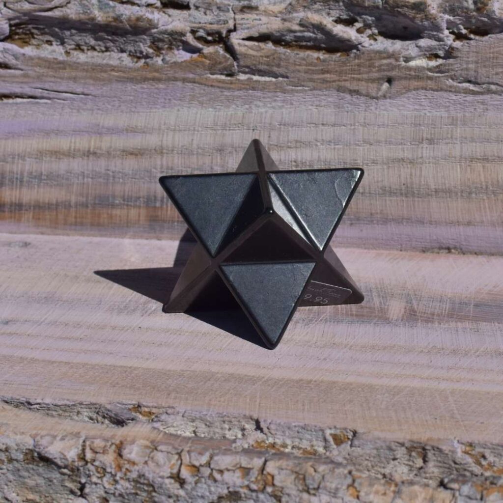 Schungit Merkaba Stern – Schutz & spirituelle Kraft