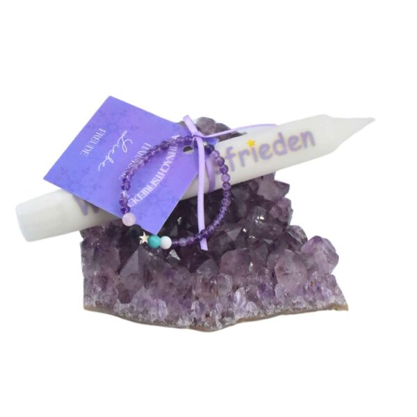 Weihnachtsfrieden Energie Armband mit Kerze – Bild 2