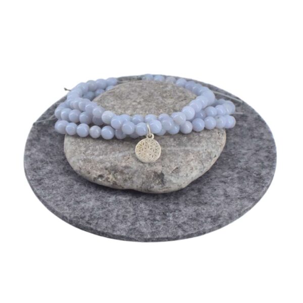 Chalcedon blau - Energie Armband – Bild 5
