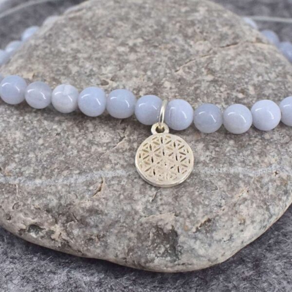 Chalcedon blau - Energie Armband – Bild 4