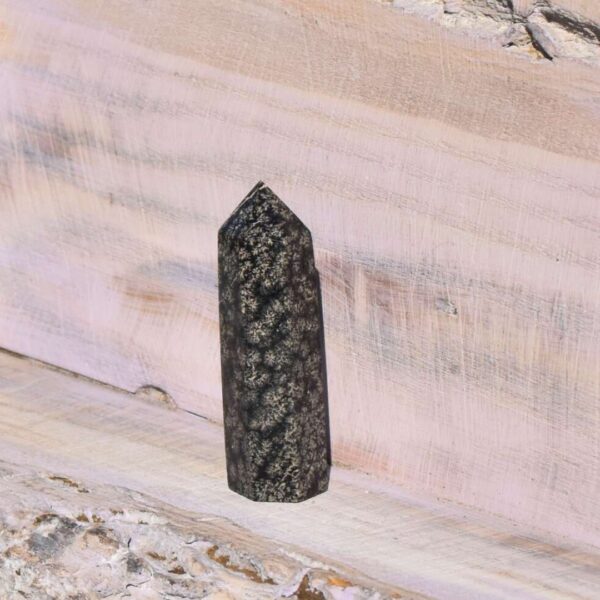 Schneeflocken Obsidian Turm klein – Bild 3
