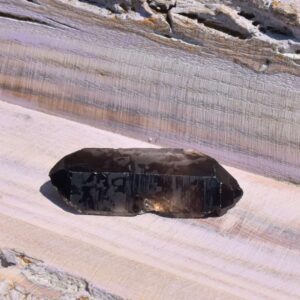 Rauchquarz Doppelspitze roh – Dein Wegweiser im Wandel - B1