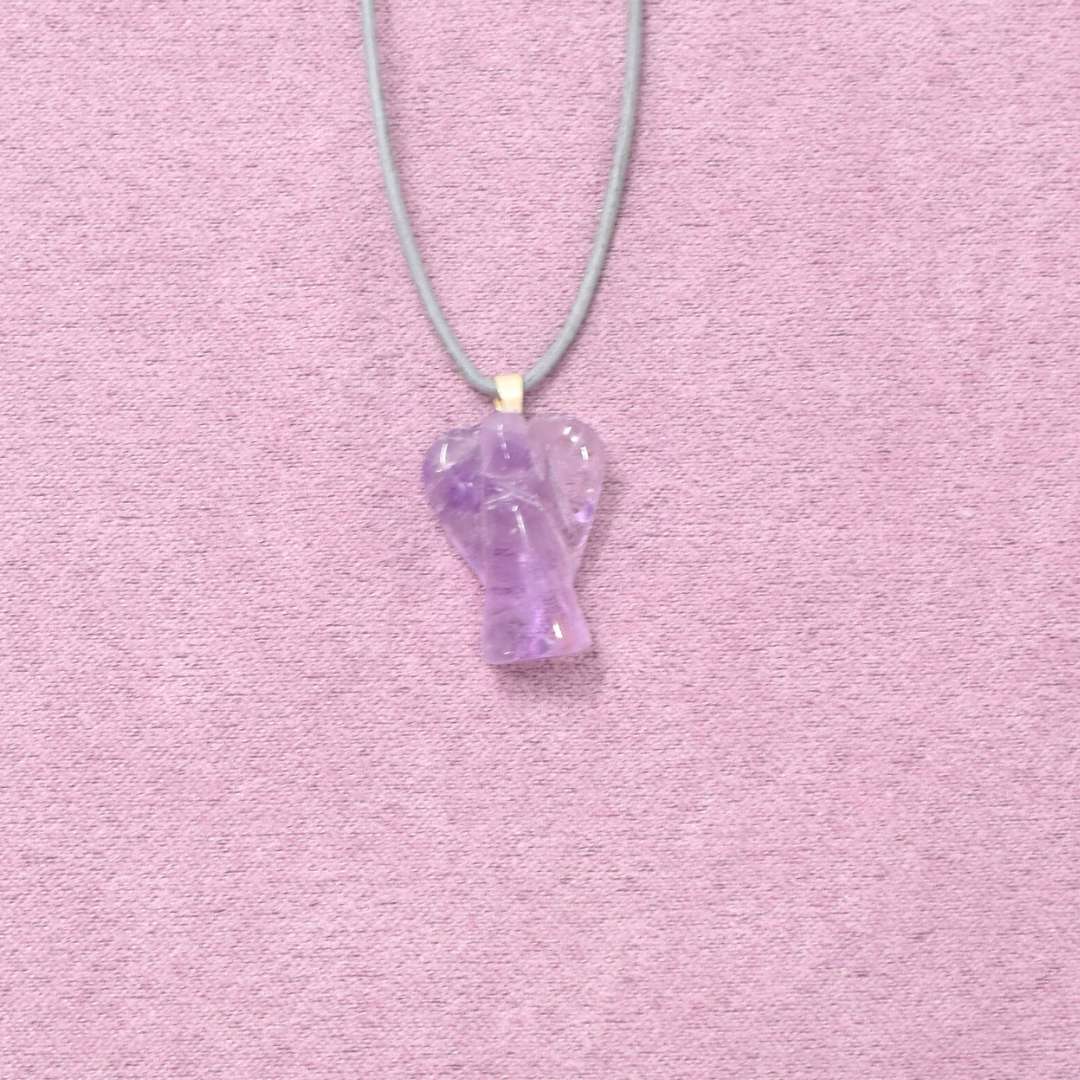 Amethyst Halskette Engel-Anhänger – Schutz & Intuition – Bild 4
