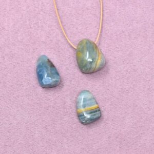 Aragonit blau Halskette Freiform-Anhänger – Weite & Harmonie