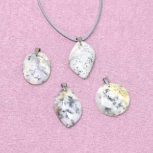 Dendritenopal Halskette Freiform-Anhänger – Lebensfreude & Zuversicht