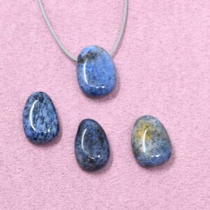 Dumortierit Halskette Tropfen-Anhänger – Geborgenheit & innere Ruhe