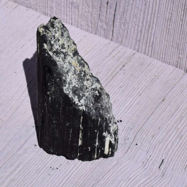 Schwarzer Turmalin Naturstein XL – Bild 2
