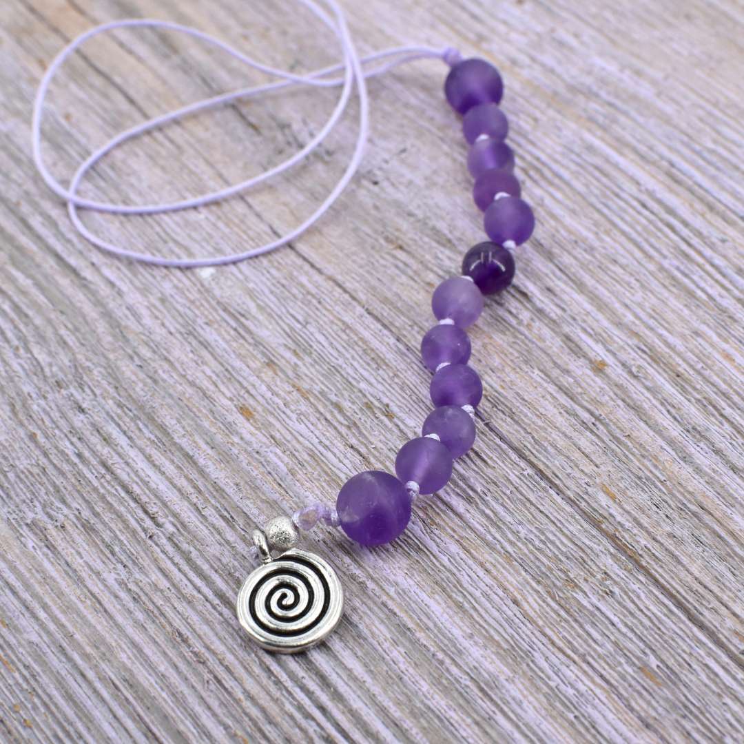 Amethyst Meditationskette für die Rauhnächte – Hüterin des Neubeginns – Bild 3